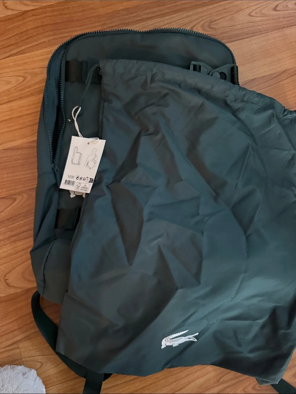 Lacoste streamlined backpack
